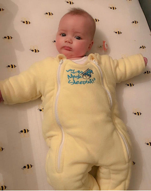 A baby feel comfortable with Merlin sleep suit